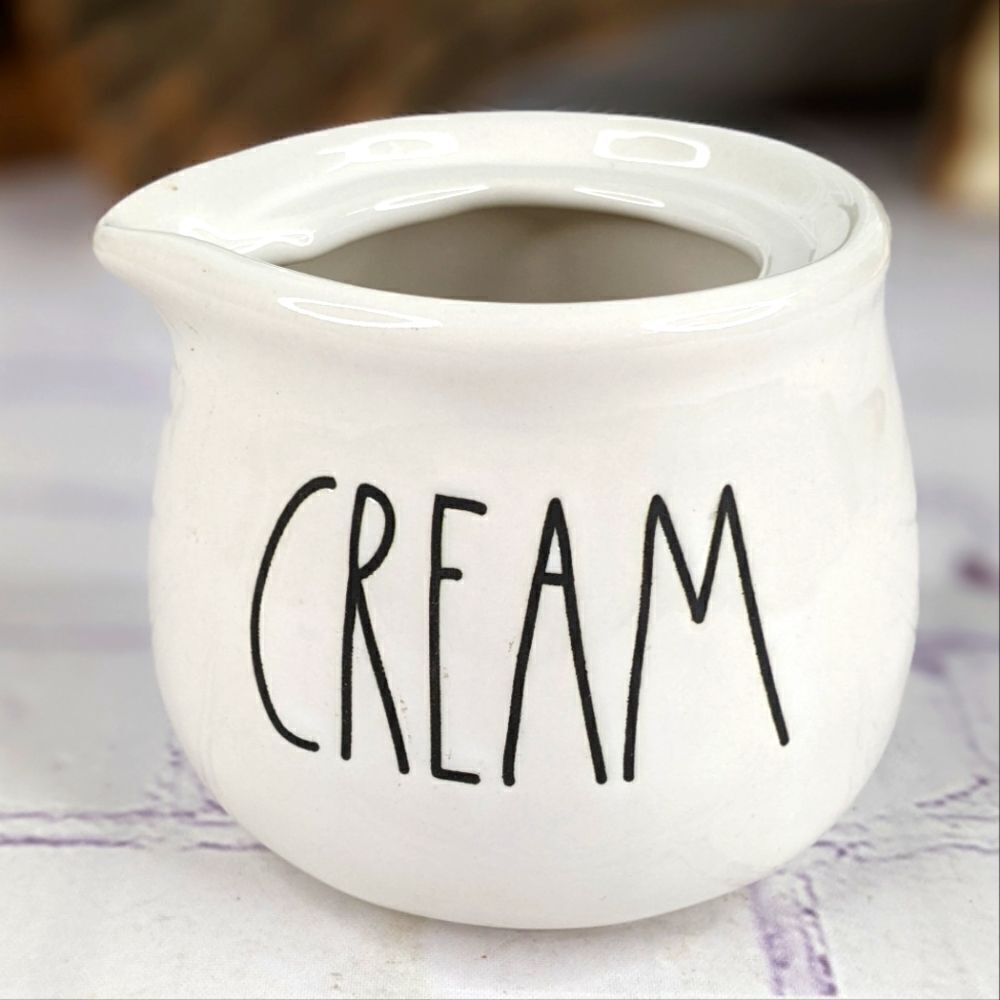 Rae Dunn CREAM Ceramic Creamer Pitcher